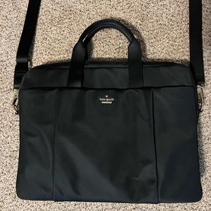 Kate Spade Classic Commuter Black Nylon Laptop Bag